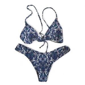 Blackbough Greek Print Bikini Set